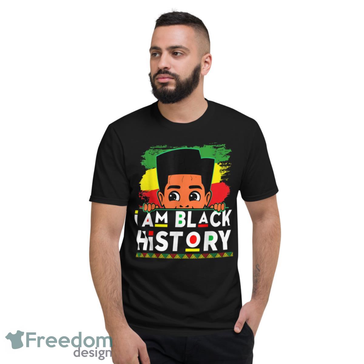 I Am Black History Shirt For Kids Boys Black History Month Shirt - Short Sleeve T-Shirt