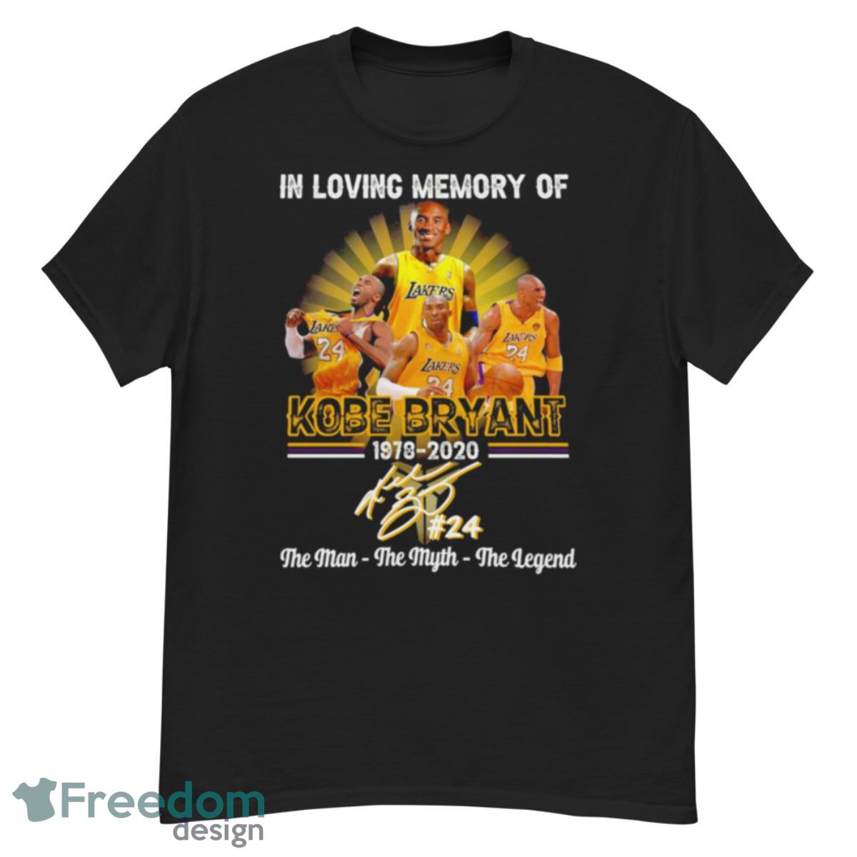 In Loving Memory Of Kobe Bryant 1978 2020 The Man The Myth The Legend Signature Shirt - G500 Men’s Classic T-Shirt