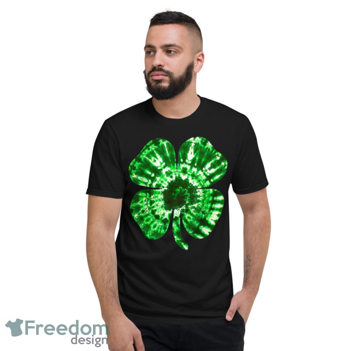 Irish Shamrock Tie Dye Happy St Patricks Day Go Lucky Gifts Shirt - Short Sleeve T-Shirt