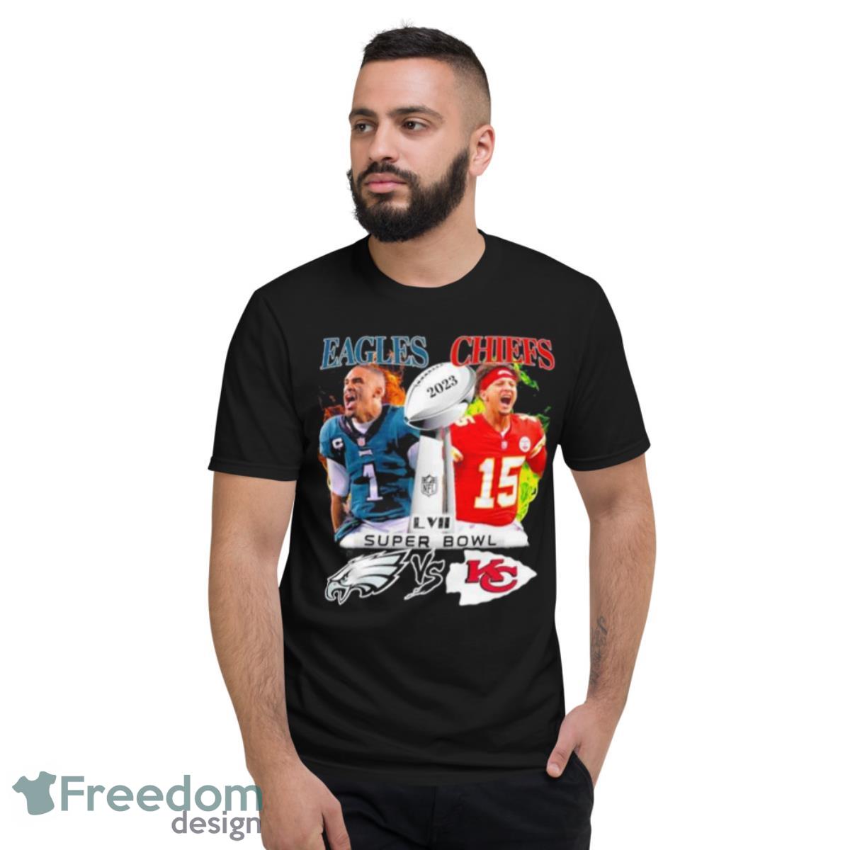 Jalen Hurts X Mahomes Super Bowl LVII 2023 Shirt - Short Sleeve T-Shirt