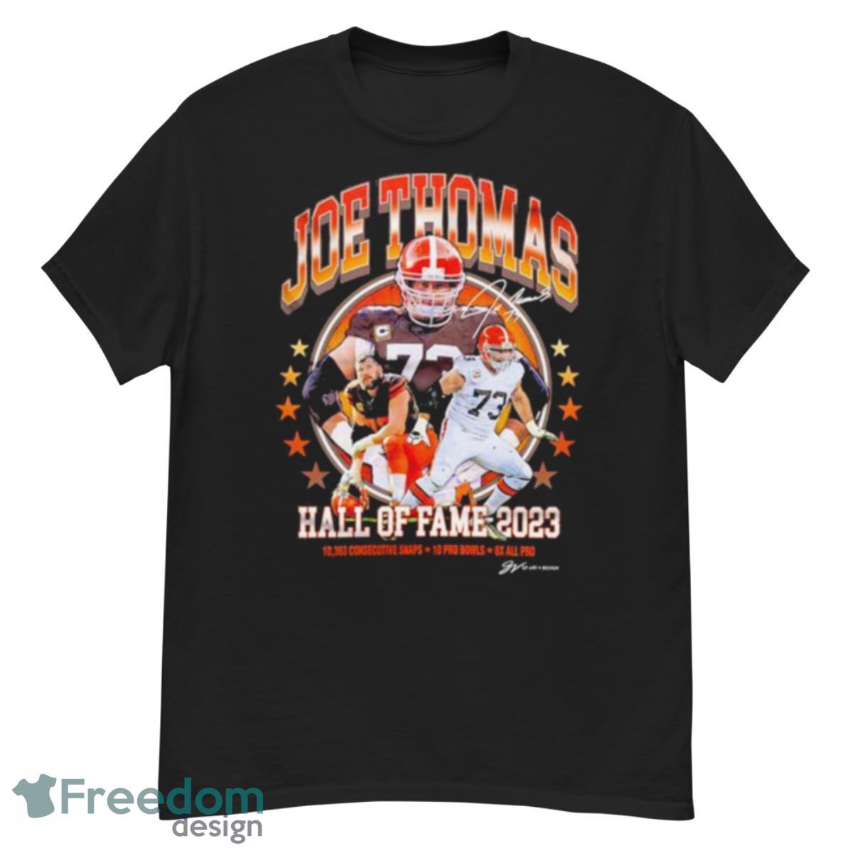 Joe Thoma Cleveland Browns Hall Of Fame 2023 Siganture Shirt - G500 Men’s Classic T-Shirt