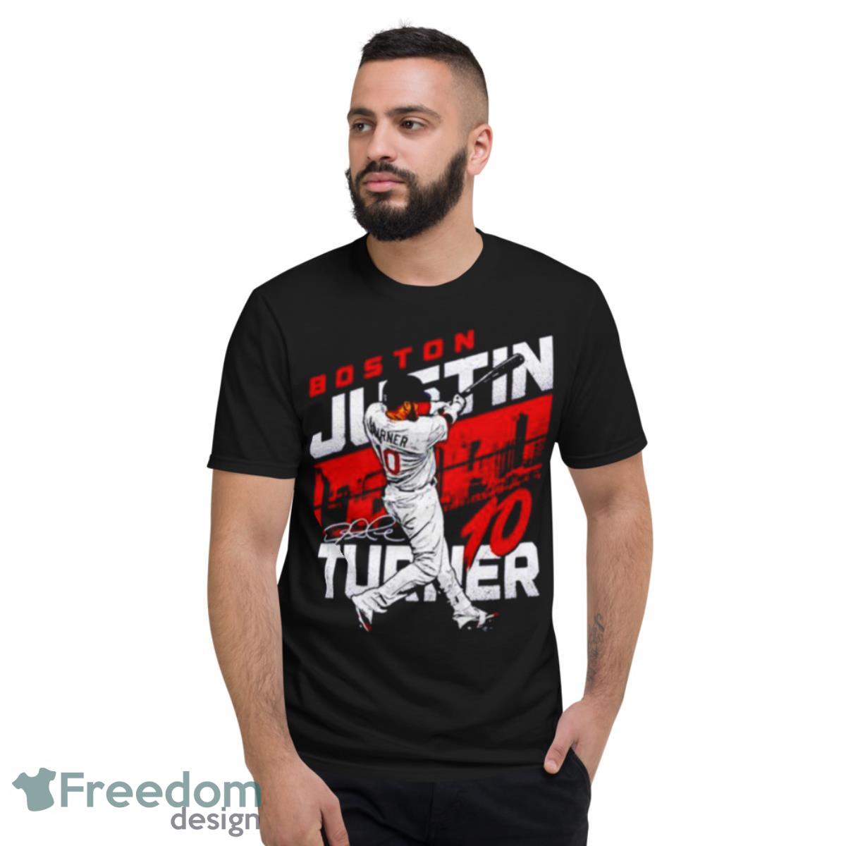 Justin Turner Boston Red Sox City Name Shirt - Short Sleeve T-Shirt