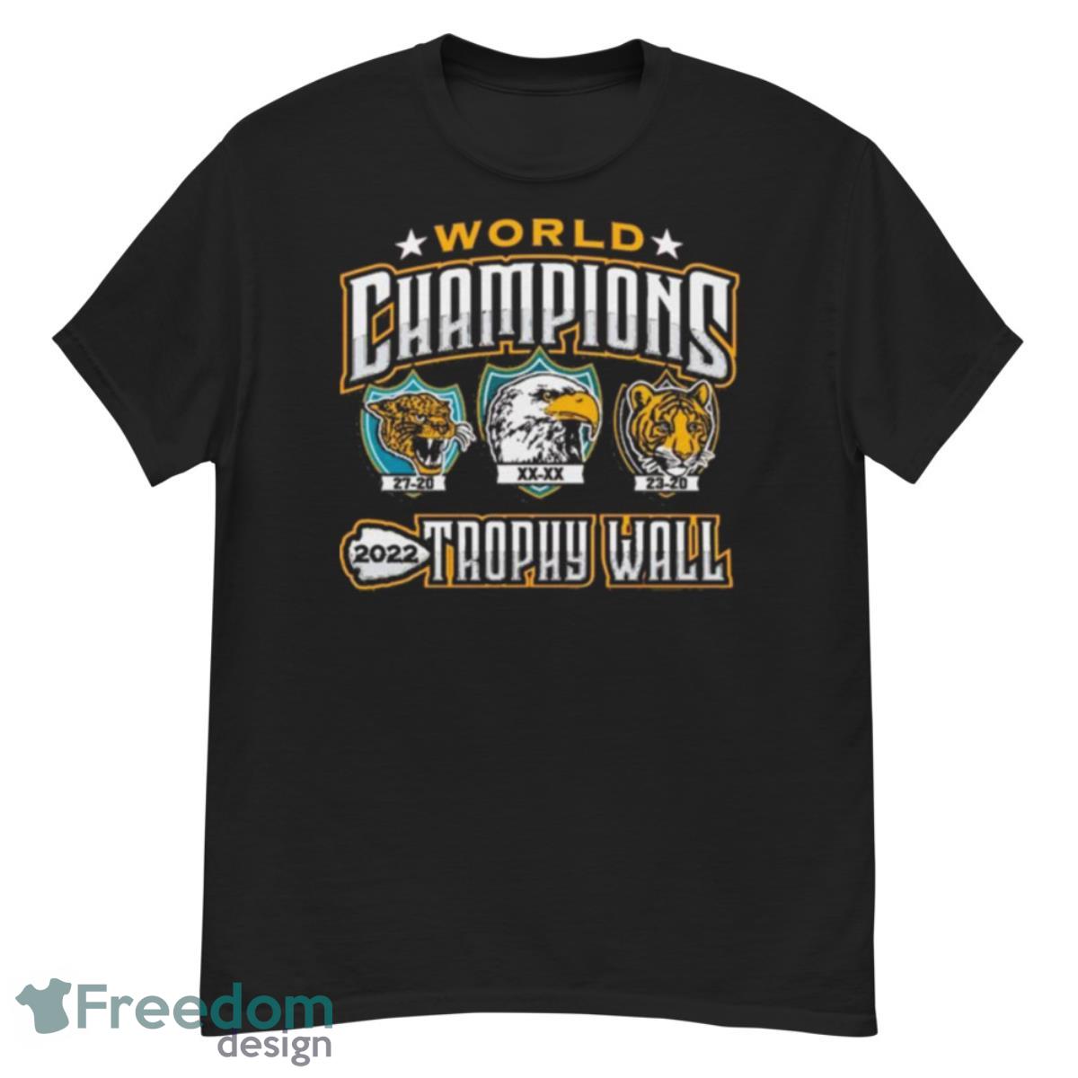 Kansas City Chiefs 2022 World Champions Trophy Wall Shirt - G500 Men’s Classic T-Shirt