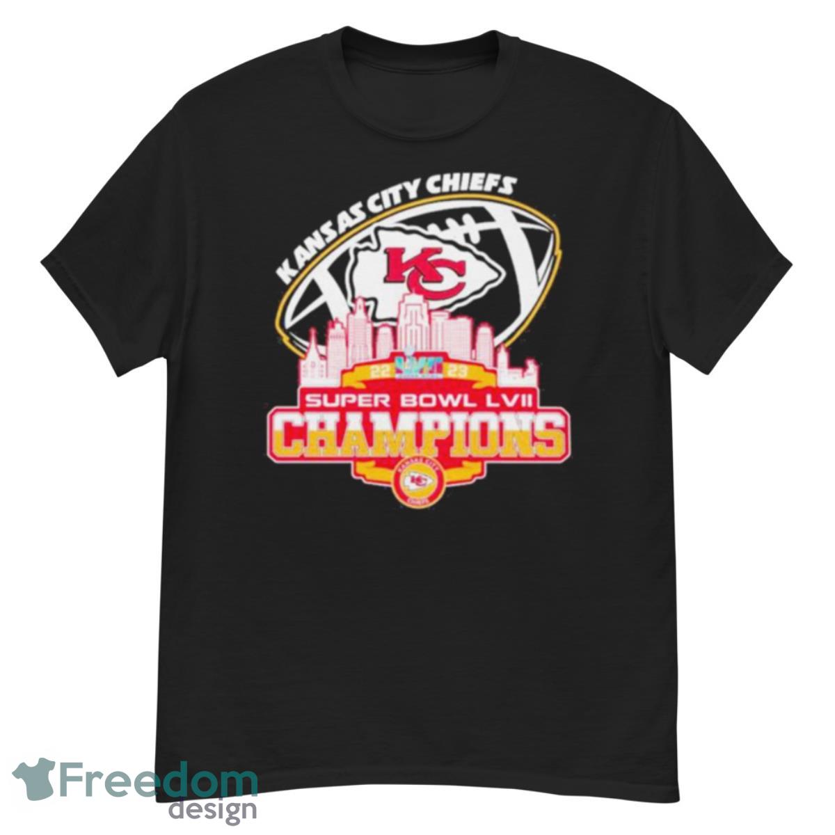 Kansas City Chiefs 2023 Super Bowl LVII Champions Skyline Shirt - G500 Men’s Classic T-Shirt