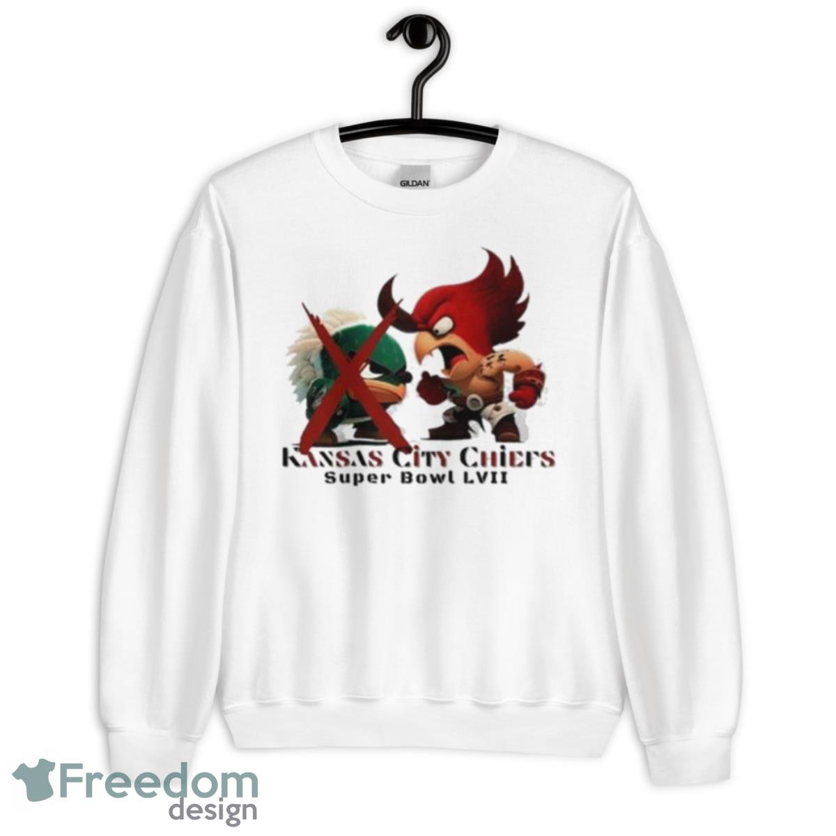 Kansas City Chiefs Victory Philadelphia Eagles Super Bowl LVII Shirt - Unisex Heavy Blend Crewneck Sweatshirt