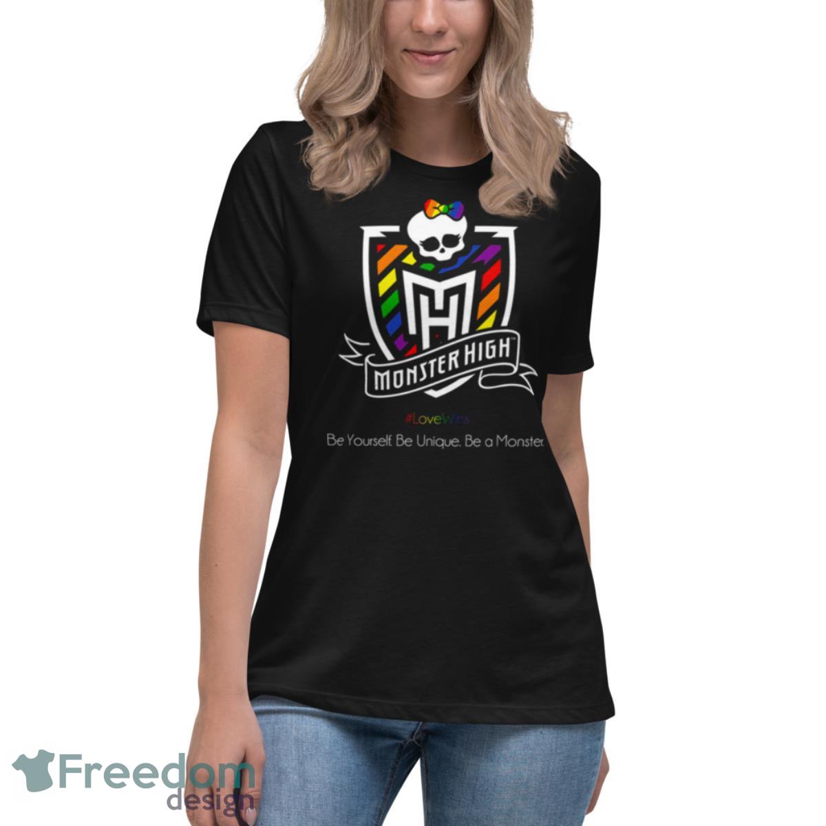 Lgbtq Slogan Love Wins Monster High Headcanons shirt - Womens Relaxed Short Sleeve Jersey Tee Lgbtq Slogan Love Wins Monster High Headcanons shirt - Womens Relaxed Short Sleeve Jersey Tee