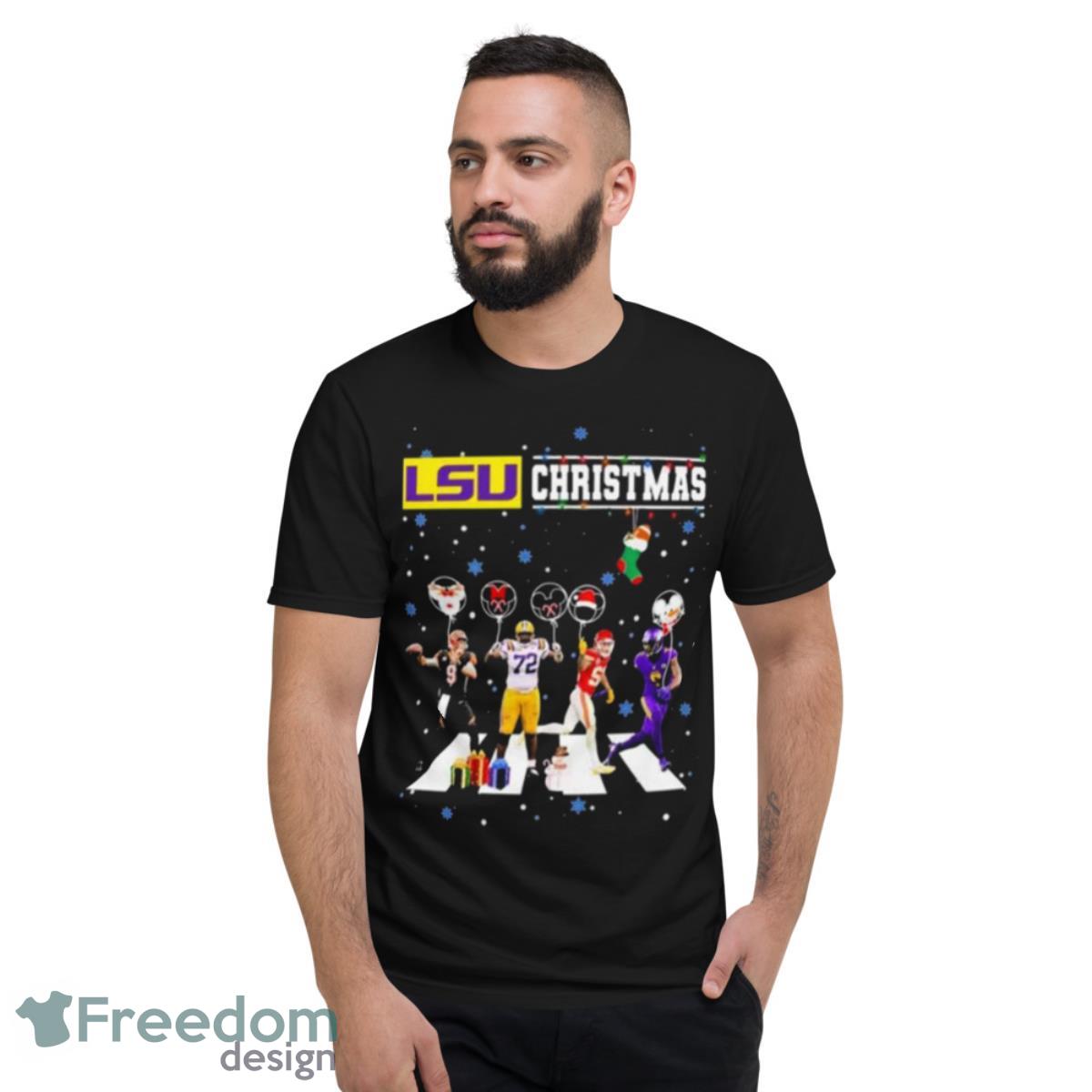 LSU Tigers Christmas Team Abbey Road Shirt - Short Sleeve T-Shirt