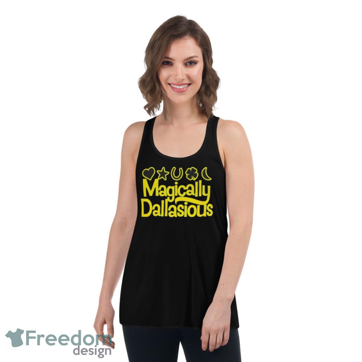 Magically dallasious St. Patrick’s day shirt - Womens Flowy Racerback Tank Magically dallasious St. Patrick’s day shirt - Womens Flowy Racerback Tank