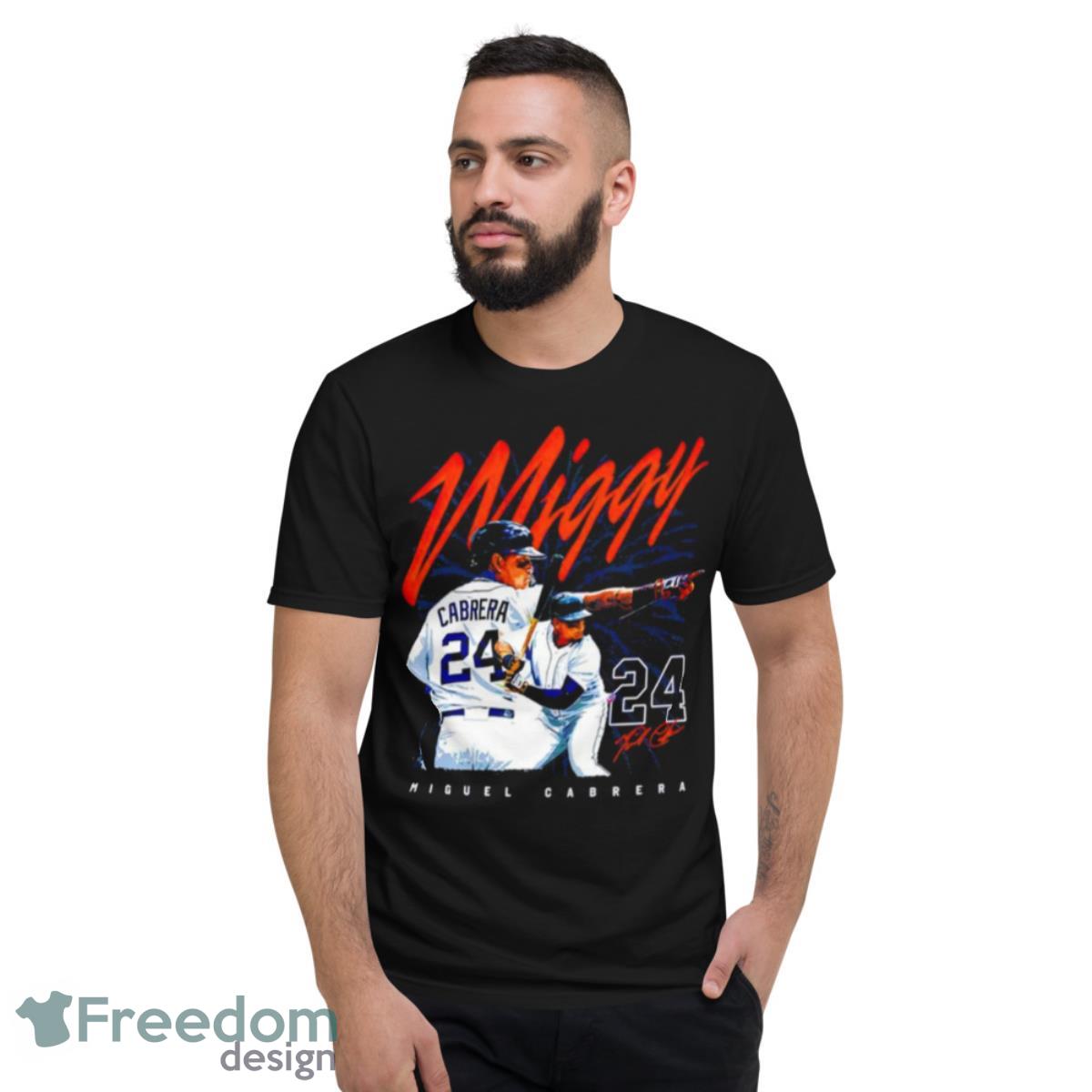 Miguel Cabrera 24 Miggy Baseball Signature Shirt - Short Sleeve T-Shirt