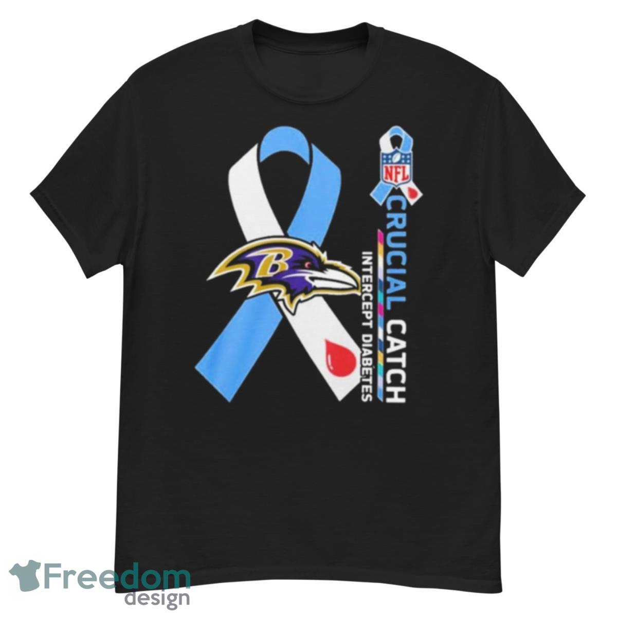 NFL Baltimore Ravens Crucial Catch Intercept Diabetes Shirt - G500 Men’s Classic T-Shirt