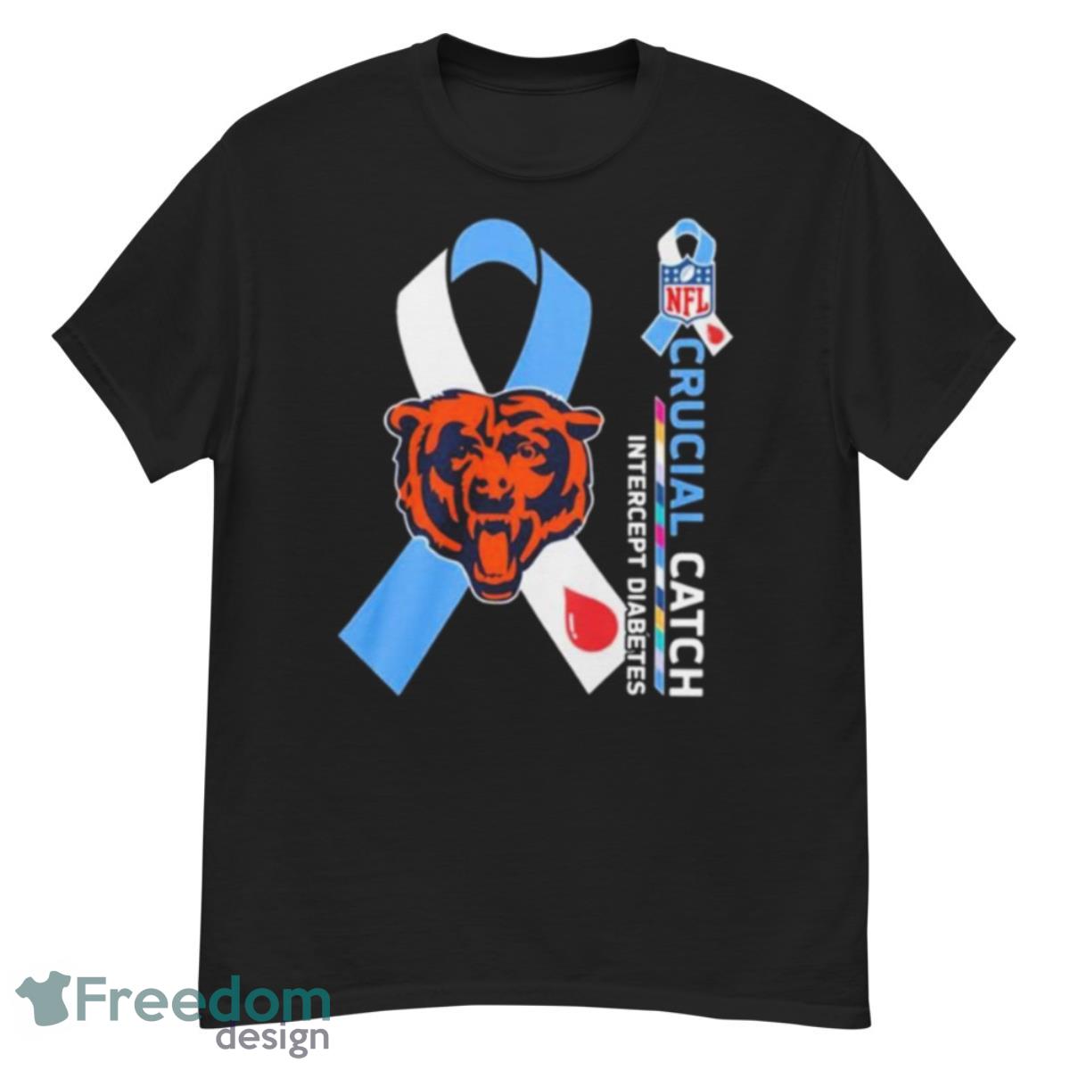 NFL Chicago Bears Crucial Catch Intercept Diabetes Shirt - G500 Men’s Classic T-Shirt