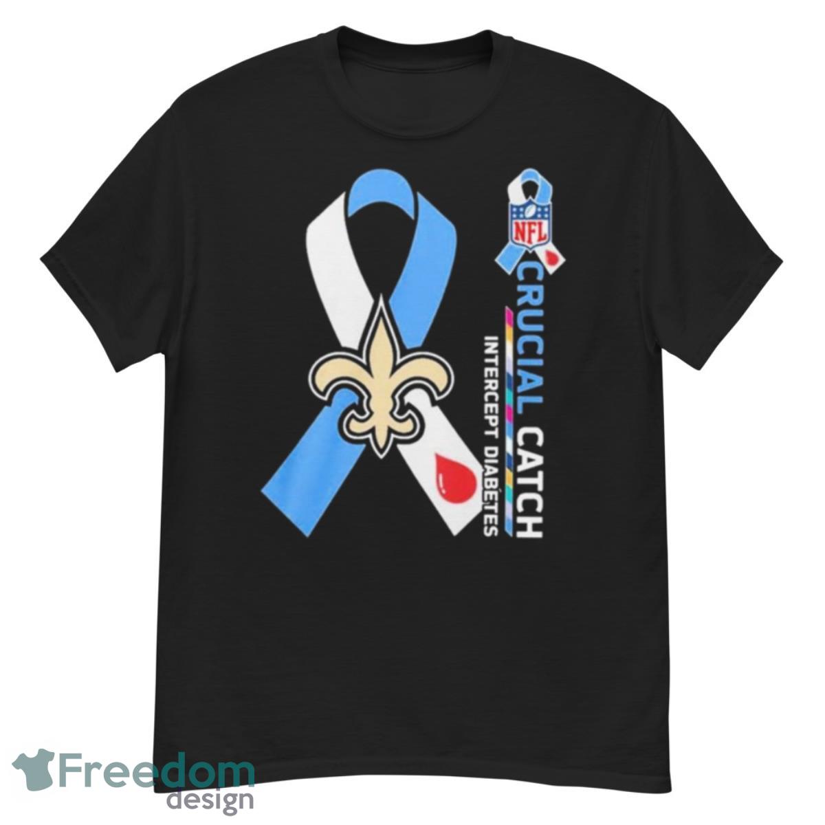 NFL New Orleans Saints Crucial Catch Intercept Diabetes Shirt - G500 Men’s Classic T-Shirt