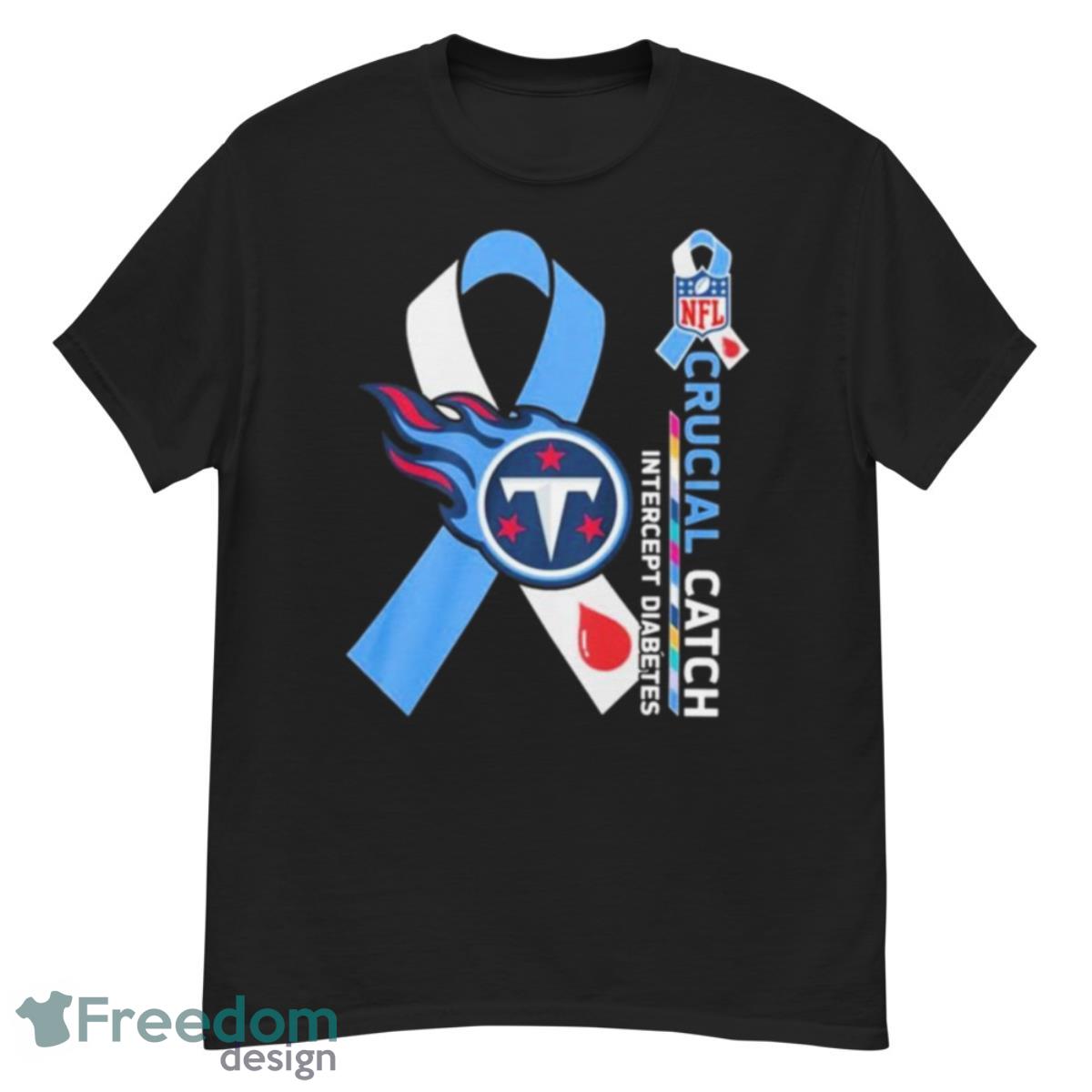 NFL Tennessee Titans Crucial Catch Intercept Diabetes Shirt - G500 Men’s Classic T-Shirt