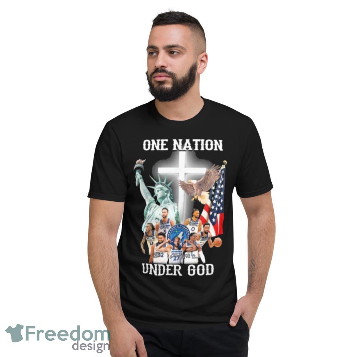 One Nation Under God Team Wolves Signature Shirt - Short Sleeve T-Shirt