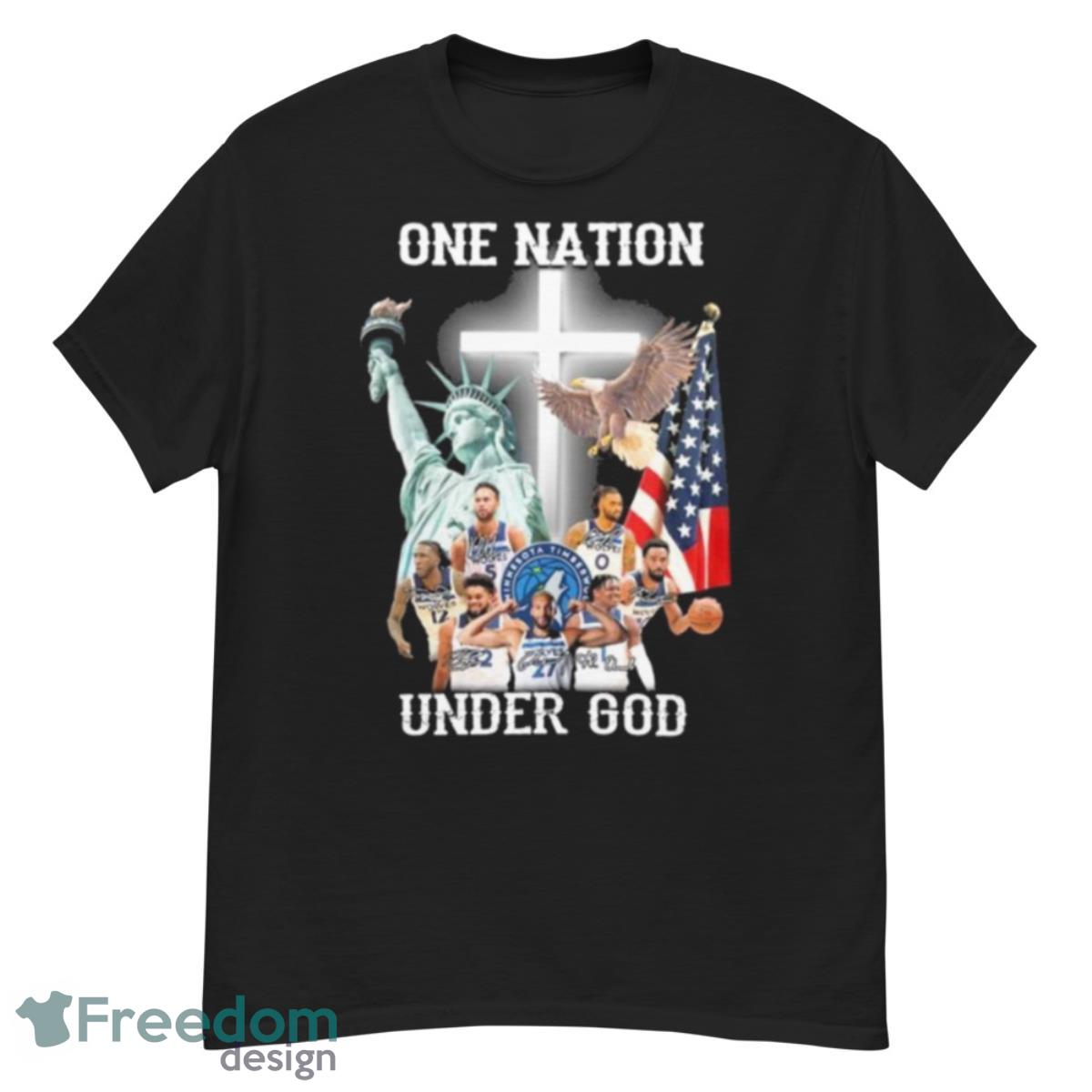 One Nation Under God Team Wolves Signature Shirt - G500 Men’s Classic T-Shirt