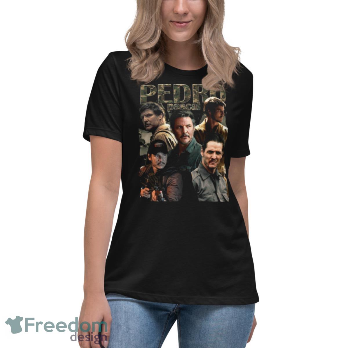 Pedro Pascal Vintage Shirt - Womens Relaxed Short Sleeve Jersey Tee Pedro Pascal Vintage Shirt - Womens Relaxed Short Sleeve Jersey Tee