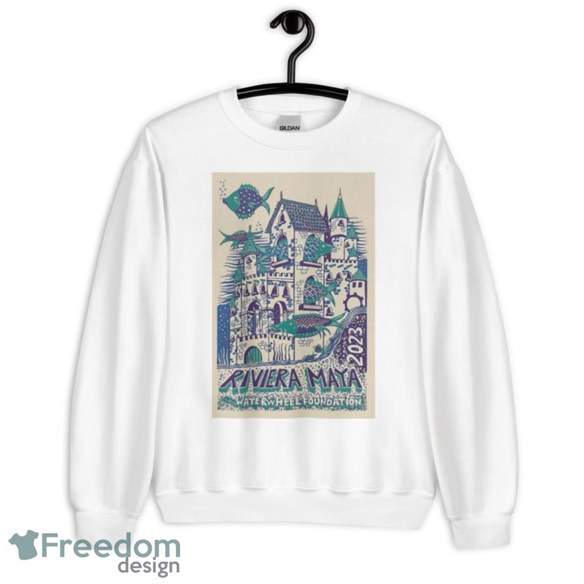 Phish Riviera Maya 2023, WaterWheel Foundation Poster Shirt - Unisex Heavy Blend Crewneck Sweatshirt