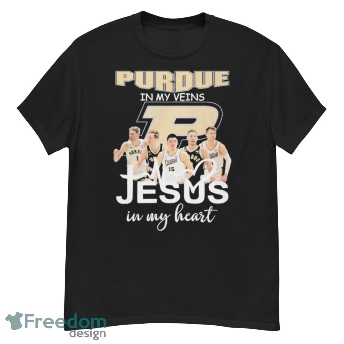 Purdue In My Veins Team Jesus In My Heart Shirt - G500 Men’s Classic T-Shirt