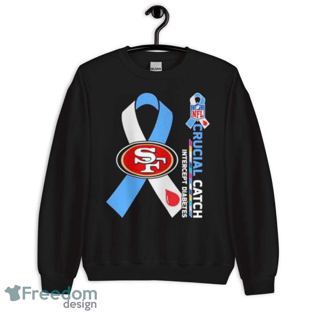 San Francisco 49ers Crucial catch intercept Diabetes NFL shirt