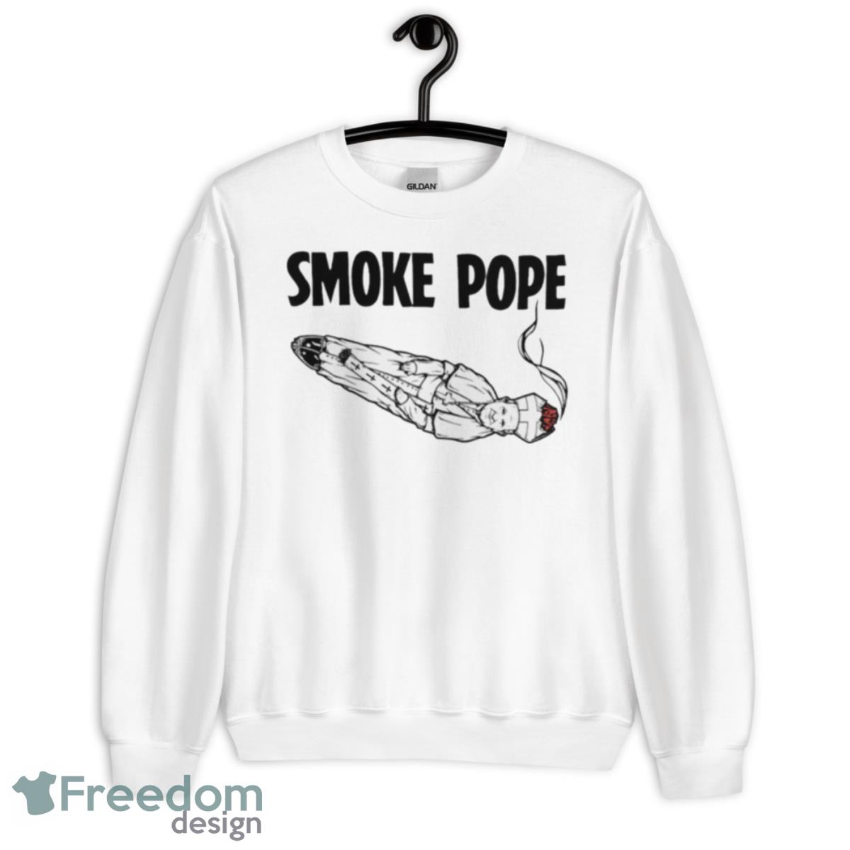 Smoke Pope Shirt - Unisex Heavy Blend Crewneck Sweatshirt