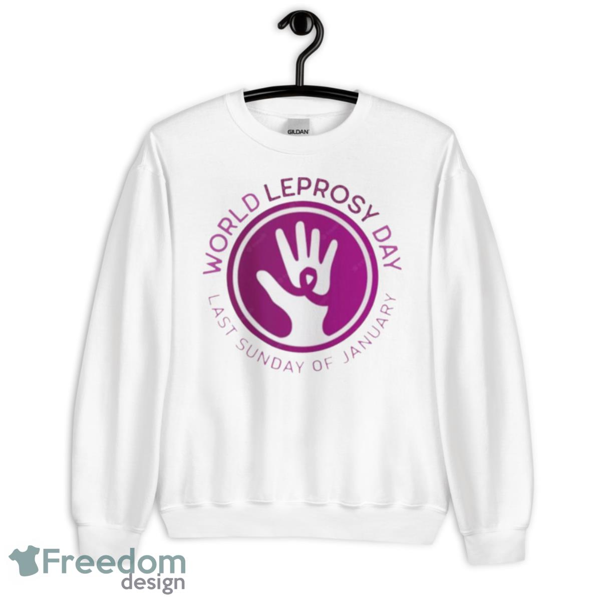 World Leprosy Day Last Sunday Of Jan Shirt - Unisex Heavy Blend Crewneck Sweatshirt