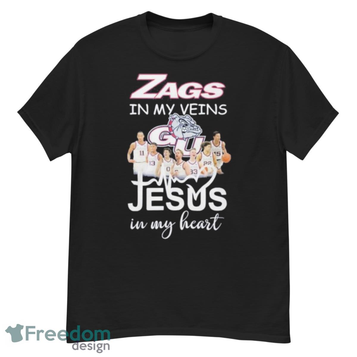 Zags In My Veins Team Jesus In My HearShirt - G500 Men’s Classic T-Shirt