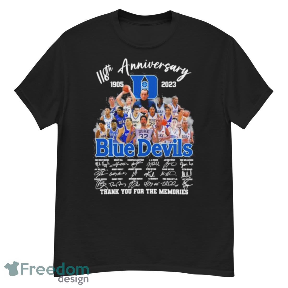 118th Anniversary 1905 2023 Duke Blue Devils Ryan Young, Dereck Lively Ii, Mark Mitchell Shirt - G500 Men’s Classic T-Shirt