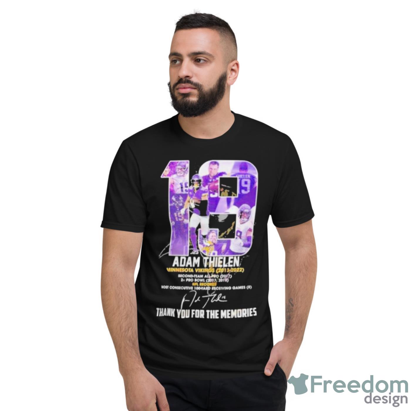 19 Adam Thielen Minnesota Vikings 2013 – 2022 Thank You For The Memories  Shirt - Freedomdesign