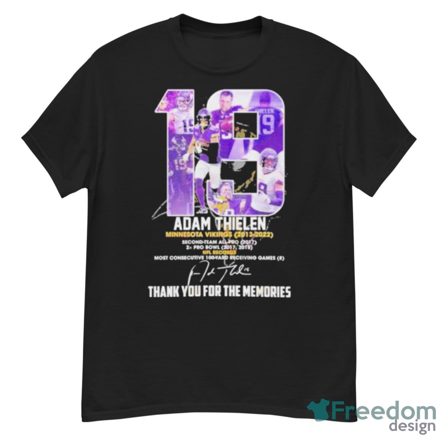 19 Adam Thielen 2013 - 2023 Thank You For The Memories T-Shirt