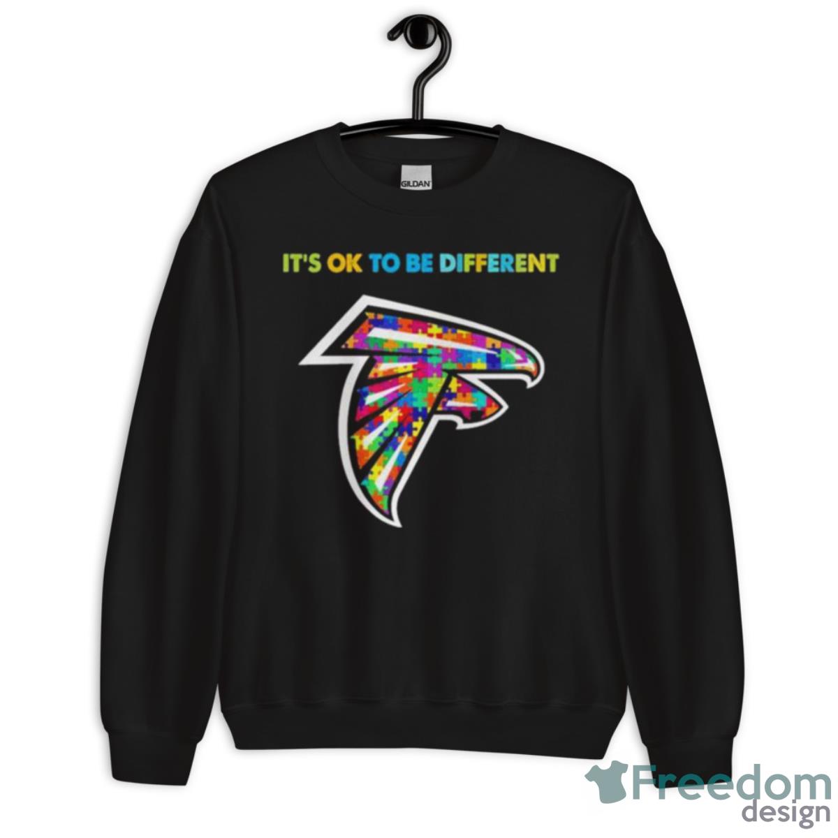2023 Atlanta Falcons NFL Autism It’s Ok To Be Different Shirt