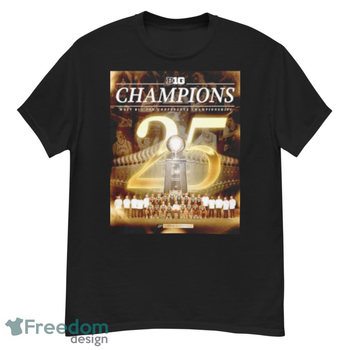 2023 Big Champions Most Big Ten Conference Championships Purdue Basketball Shirt - G500 Men’s Classic T-Shirt