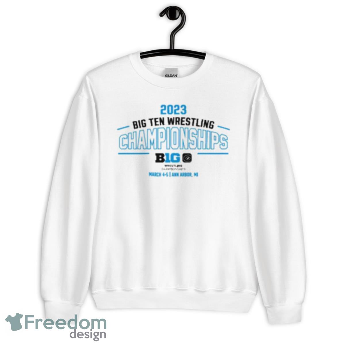 2023 Big Ten Wrestling Championship Official Shirt - Unisex Heavy Blend Crewneck Sweatshirt