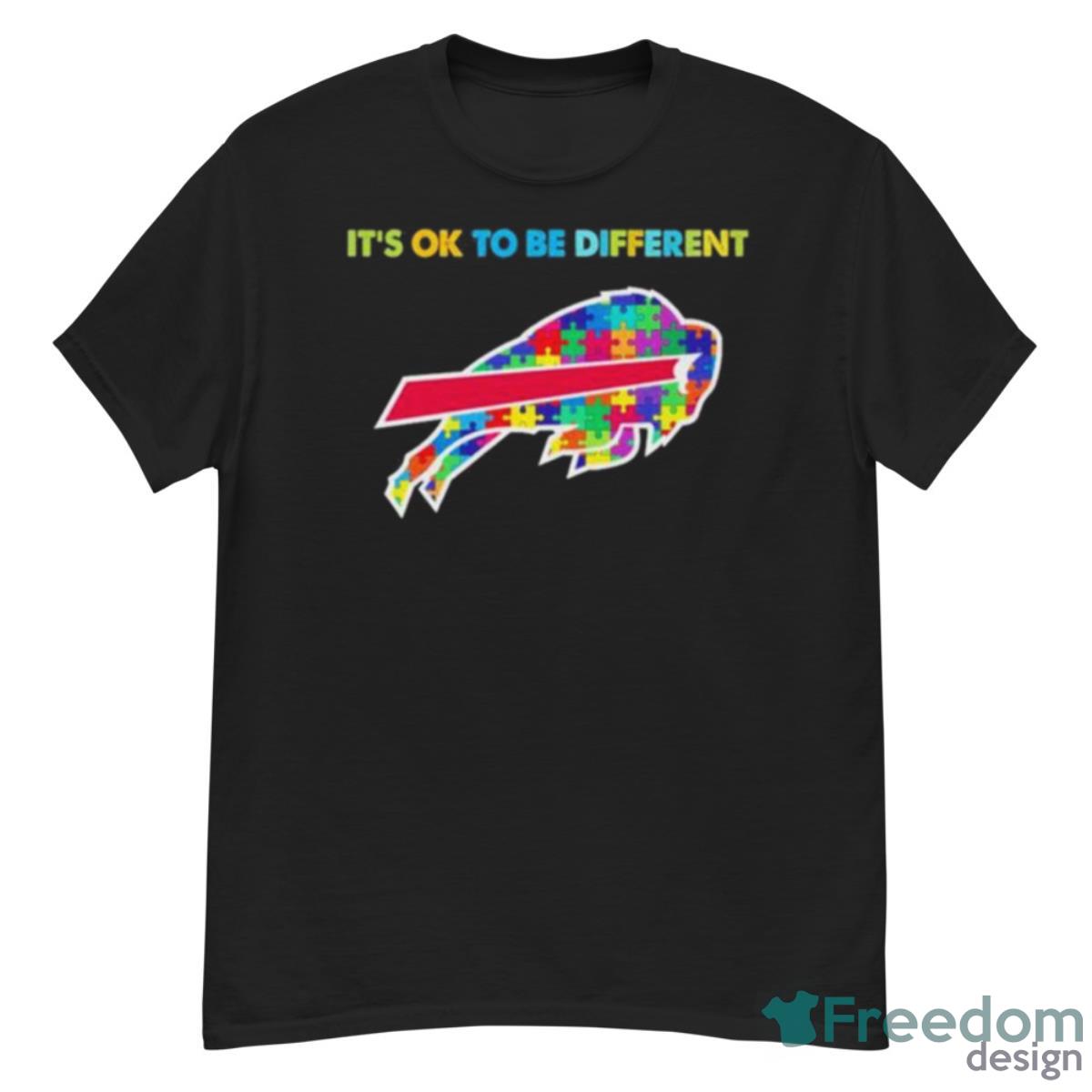 2023 Buffalo Bills Autism It’s Ok To Be Different Shirt - G500 Men’s Classic T-Shirt