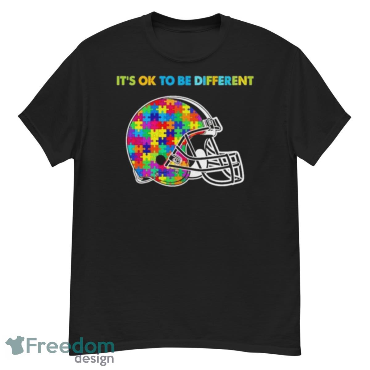 2023 Cleveland Browns Autism It’s Ok To Be Different Shirt - G500 Men’s Classic T-Shirt