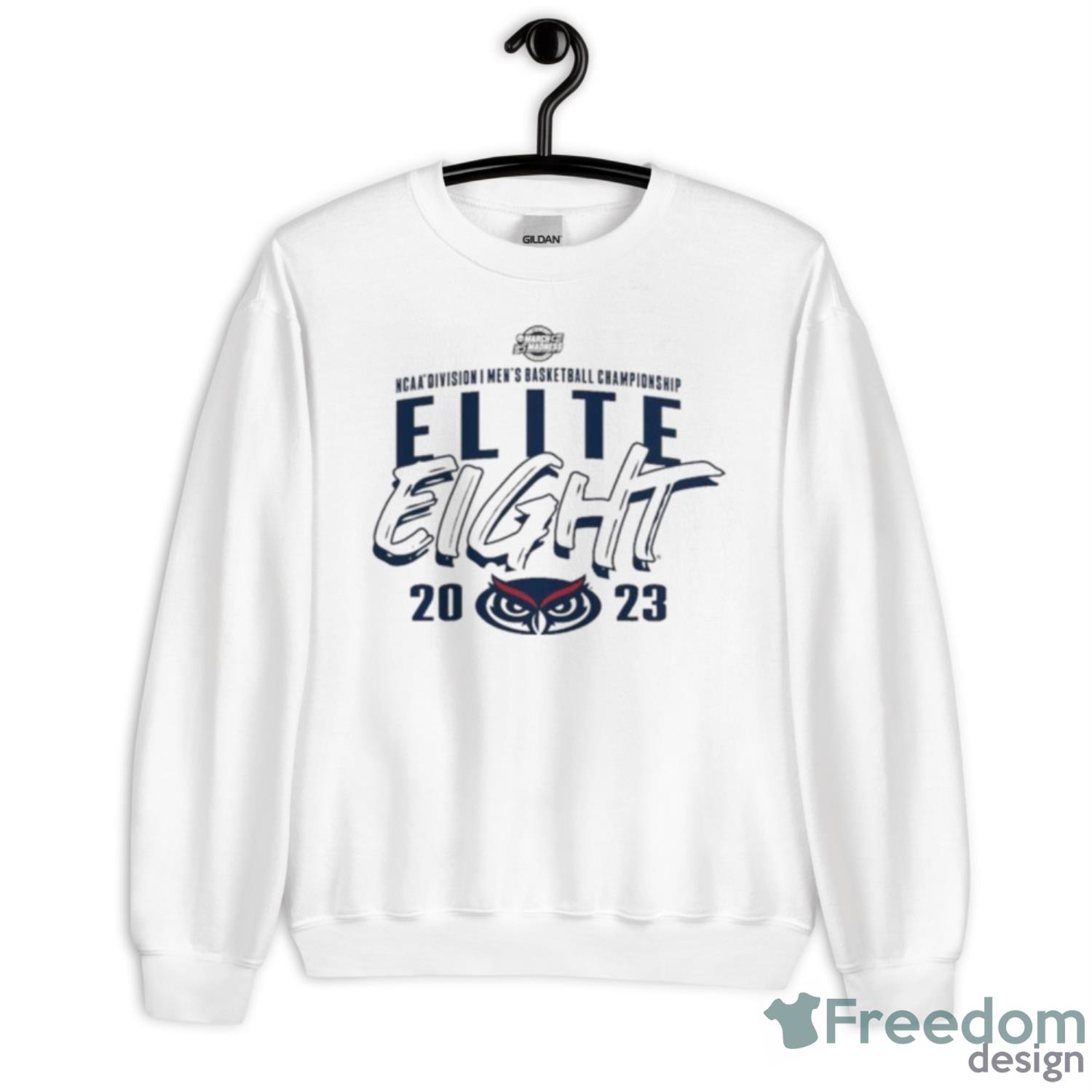 2023 FAU Owls NCAA Men’s Basketball Elite Eight Shirt - Unisex Heavy Blend Crewneck Sweatshirt