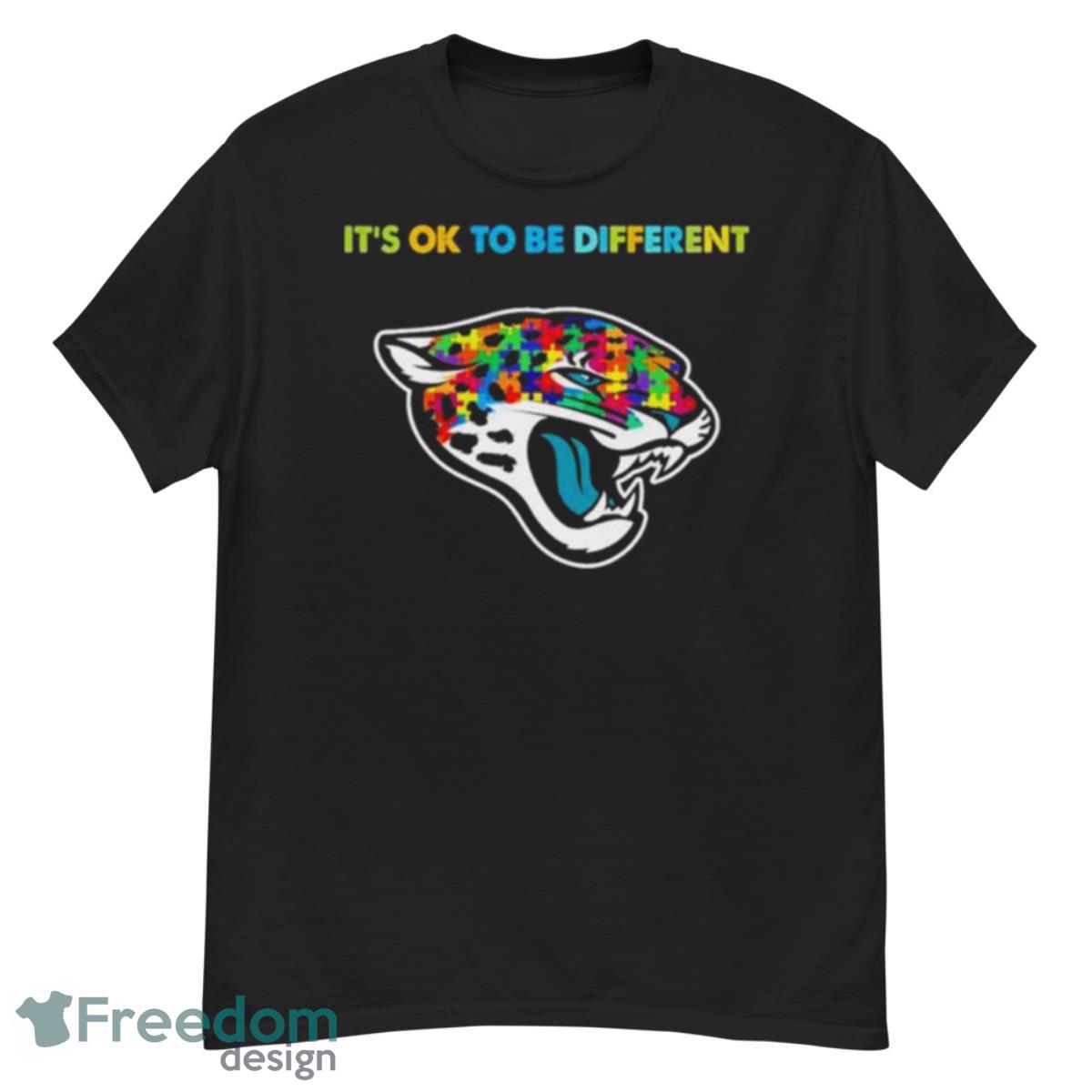 2023 Jacksonville Jaguars Autism It’s Ok To Be Different Shirt - G500 Men’s Classic T-Shirt