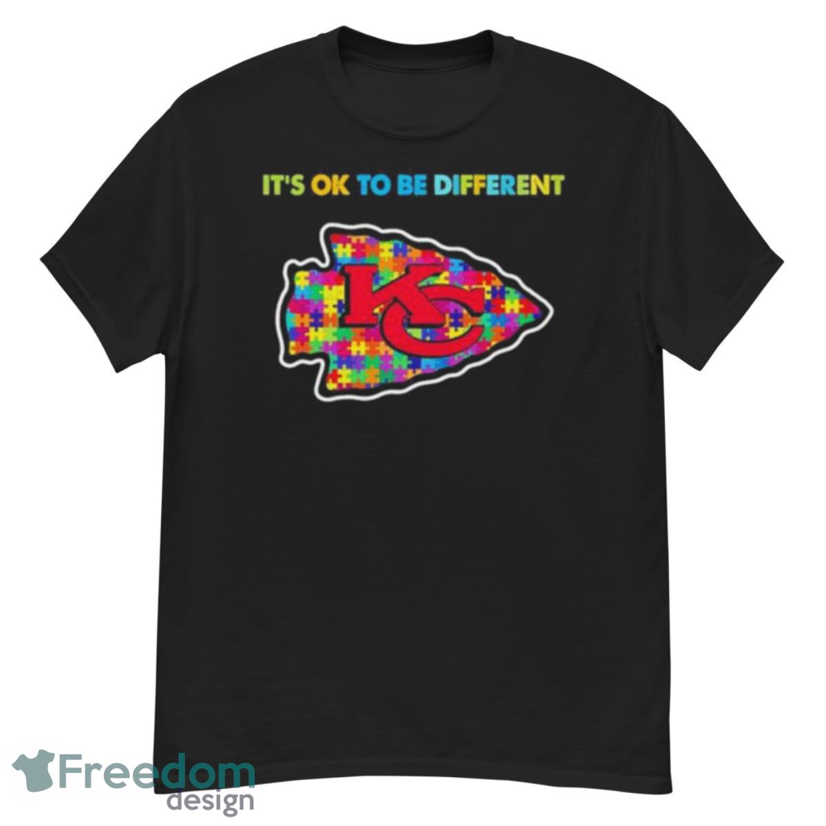 2023 Kansas City Chiefs Autism It’s Ok To Be Different Shirt - G500 Men’s Classic T-Shirt