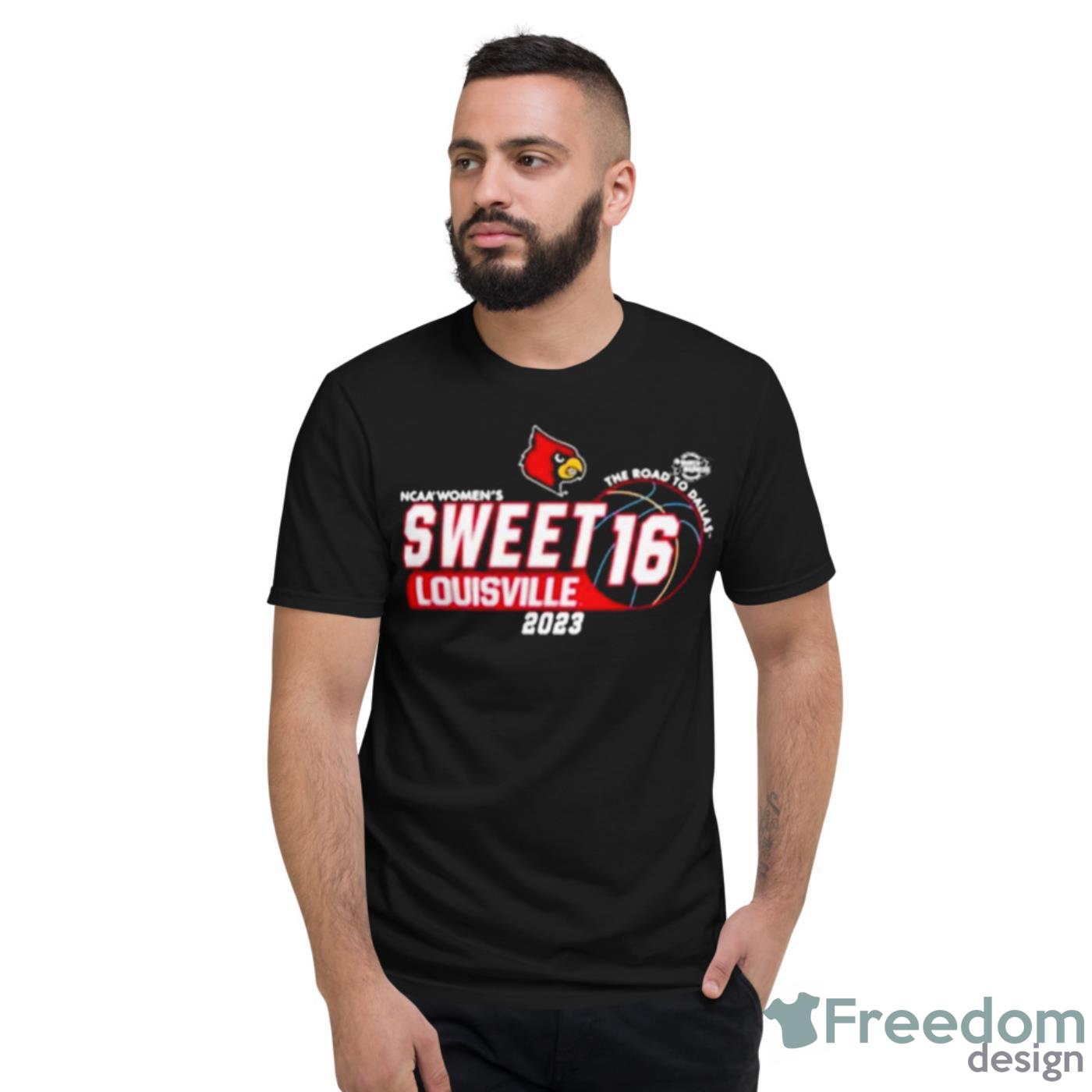 2023 Louisville Cardinals Ncaa Sweet 16 The Road To Dallas Shirt - Short Sleeve T-Shirt