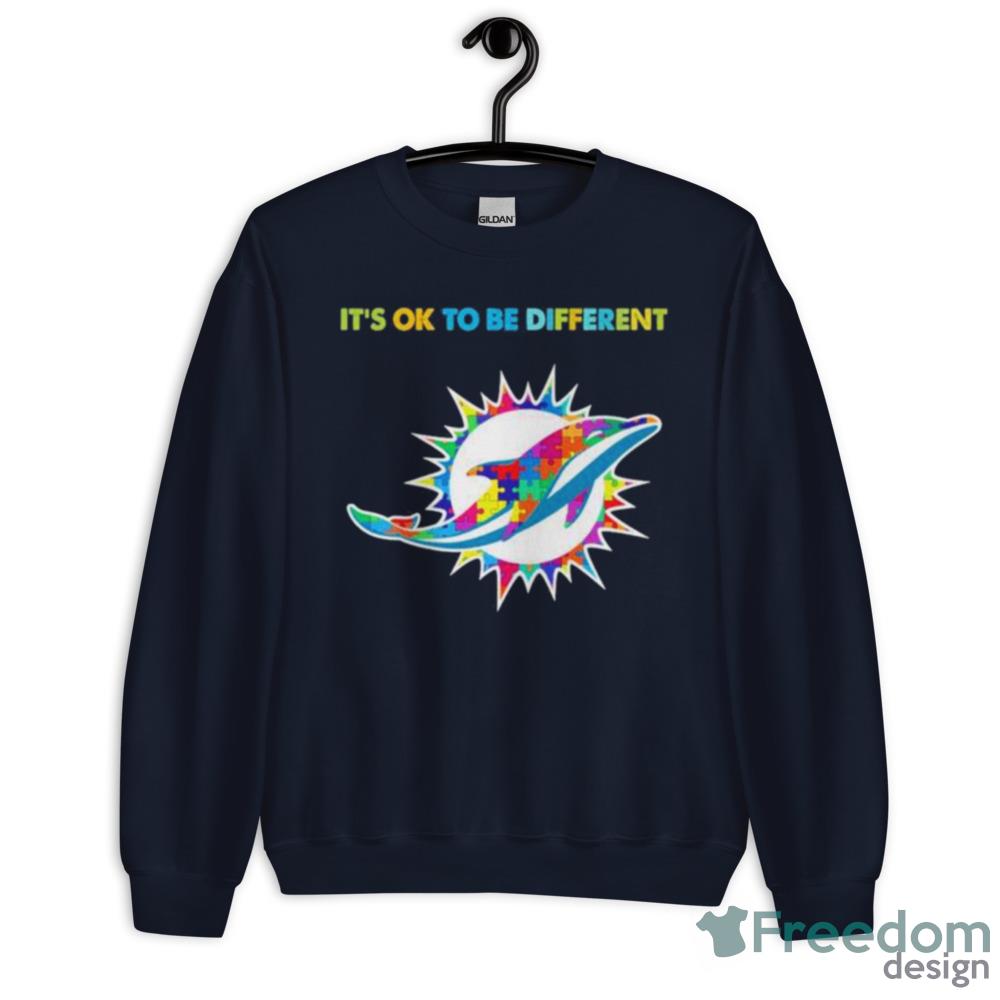 2023 Miami Dolphins Autism It’s Ok To Be Different Shirt