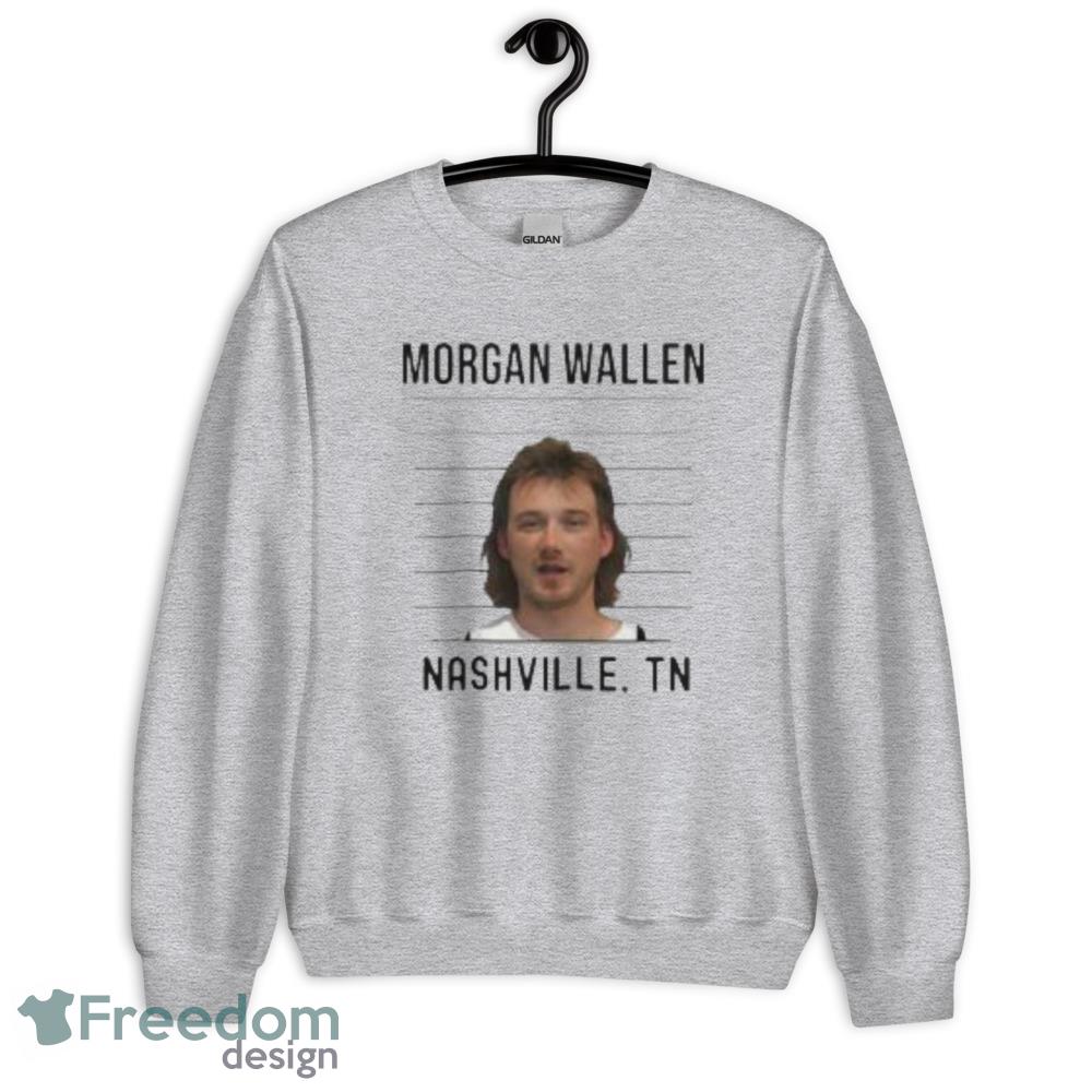 2023 Morgan Wallen Mugshot Funny Country Music Combs Men T Shirt - Unisex Heavy Blend Crewneck Sweatshirt