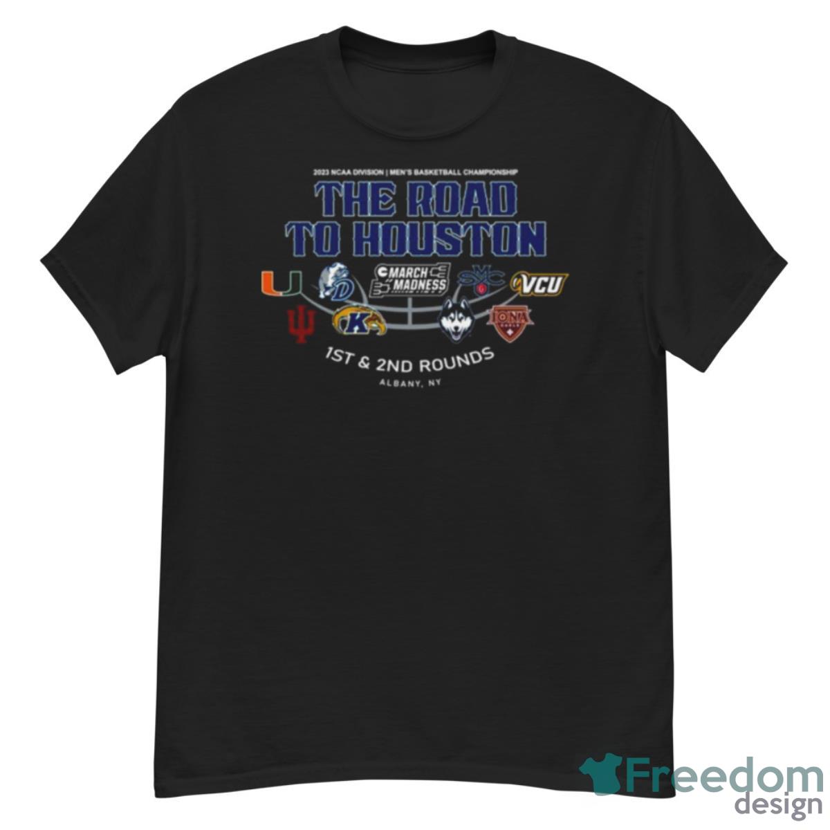 2023 Ncaa Division I Mens Basketball The Road To Houston March Madness 1st 2nd Rounds Albany Shirt - G500 Men’s Classic T-Shirt