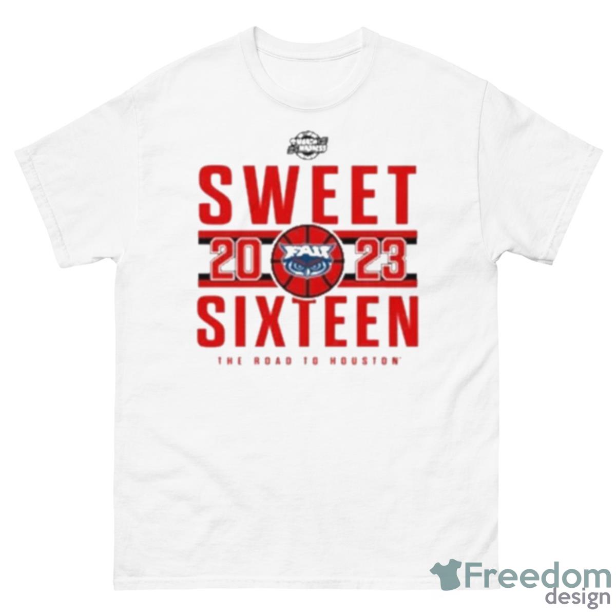 2023 Ncaa Fau Owls Men’s Basketball Sweet Sixteen The Road To Houston Shirt - 500 Men’s Classic Tee Gildan