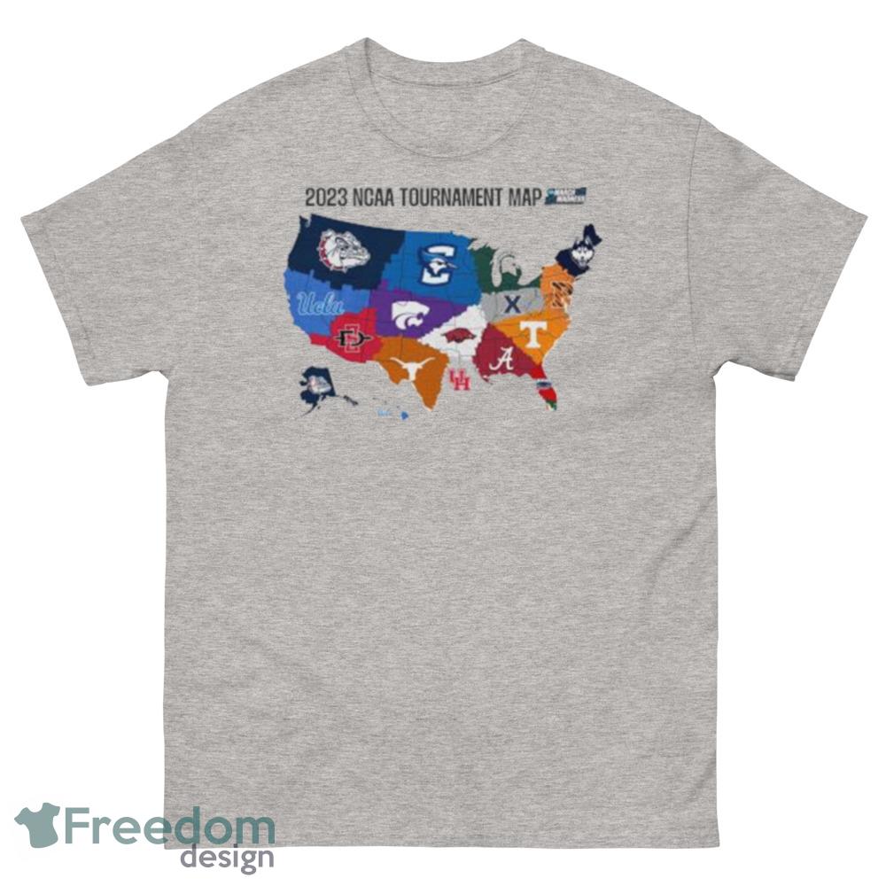 2023 NCAA Tournament Map March Madness unisex Shirt - 500 Men’s Classic Tee Gildan