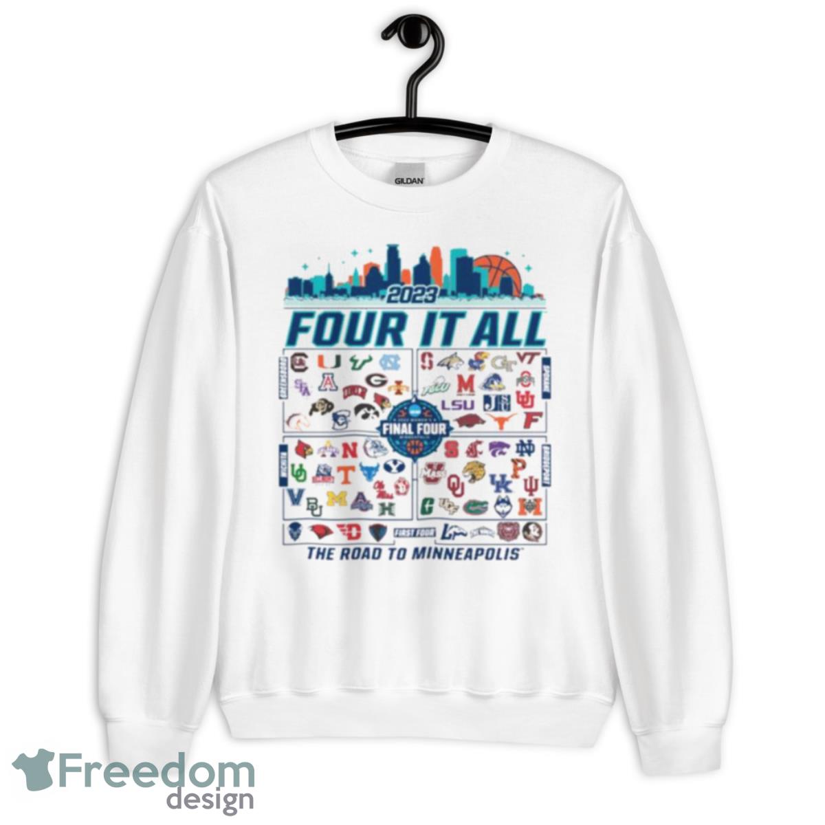 2023 NCAA Women’s Basketball March Madness Bracket Shirt - Unisex Heavy Blend Crewneck Sweatshirt