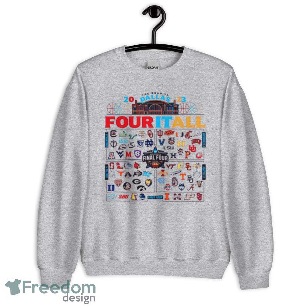 2023 NCAA Womens Basketball Tournament March Madness Field 68 teams group funny Shirt - Unisex Heavy Blend Crewneck Sweatshirt