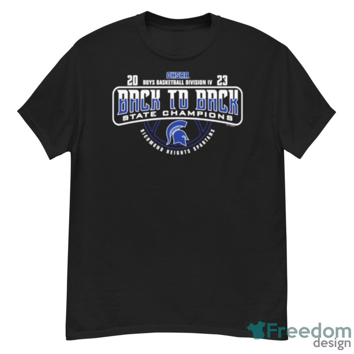 2023 OHSAA Boys Basketball Division IV Back To Back State Champions Richmond Heights Spartans Shirt - G500 Men’s Classic T-Shirt