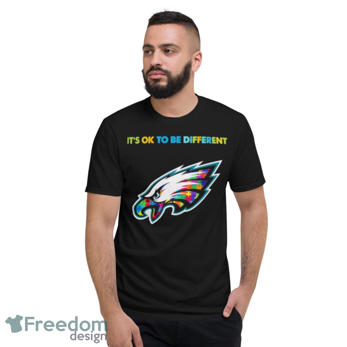 2023 Philadelphia Eagles Autism It’s Ok To Be Different Shirt - Short Sleeve T-Shirt