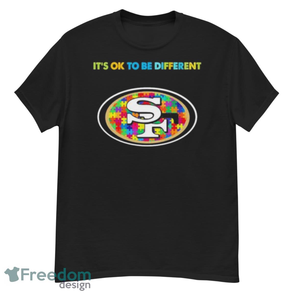 2023 San Francisco 49ers Autism It’s Ok To Be Different Shirt - G500 Men’s Classic T-Shirt