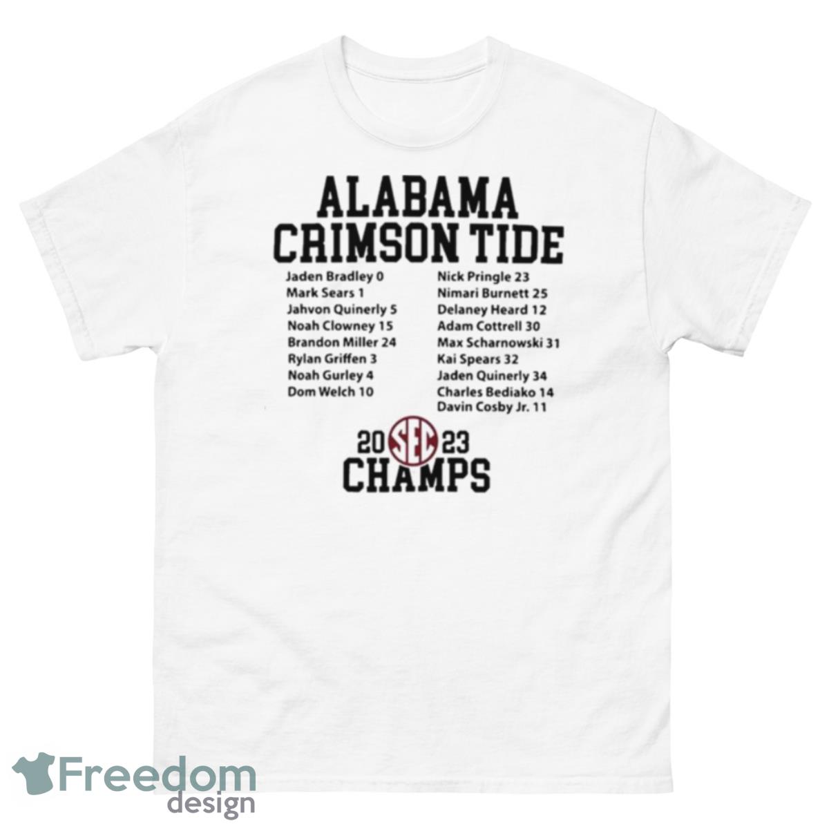 2023 SEC Alabama Champions Shirt, Alabama Crimson Tide Champs SEC Shirt - 500 Men’s Classic Tee Gildan