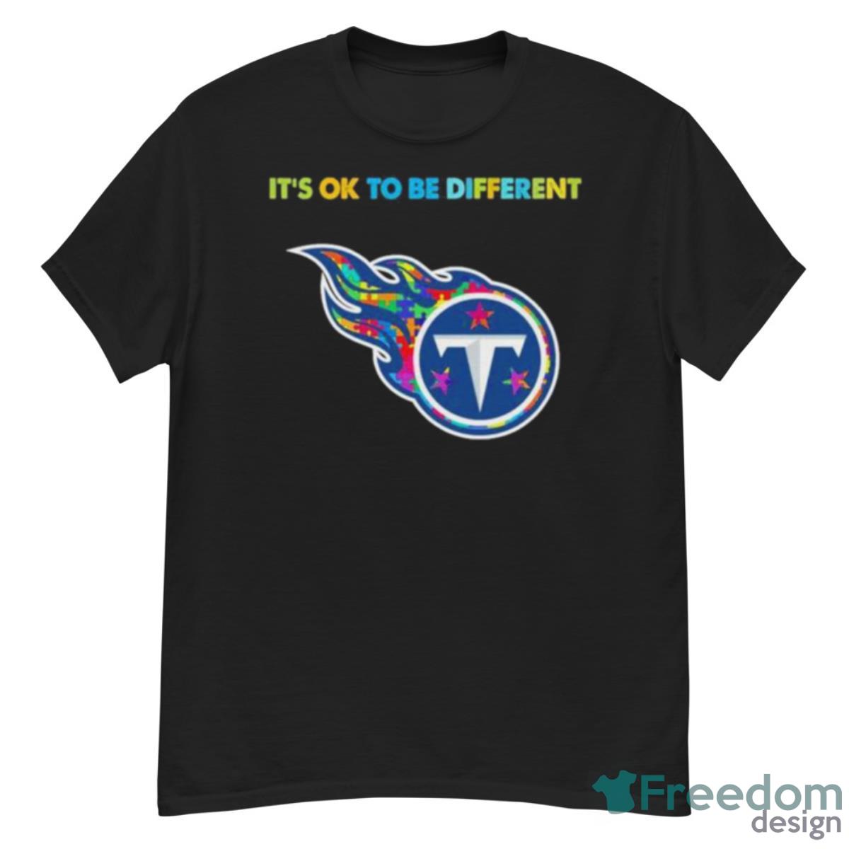 2023 Tennessee Titans Autism It’s Ok To Be Different Shirt - G500 Men’s Classic T-Shirt